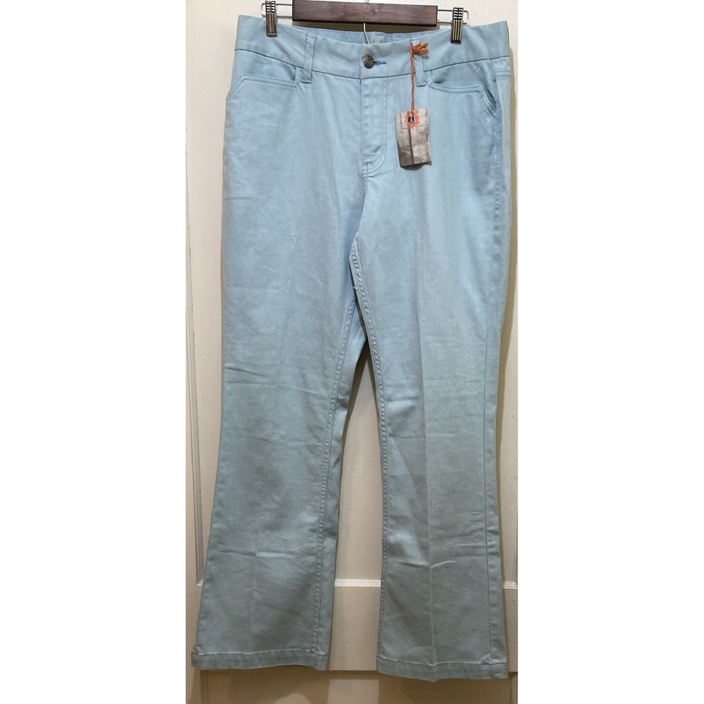 D. Jeans Womens Size 14‎ Wide Leg Light Blue Denim Casual Soft Girl Preppy Boho